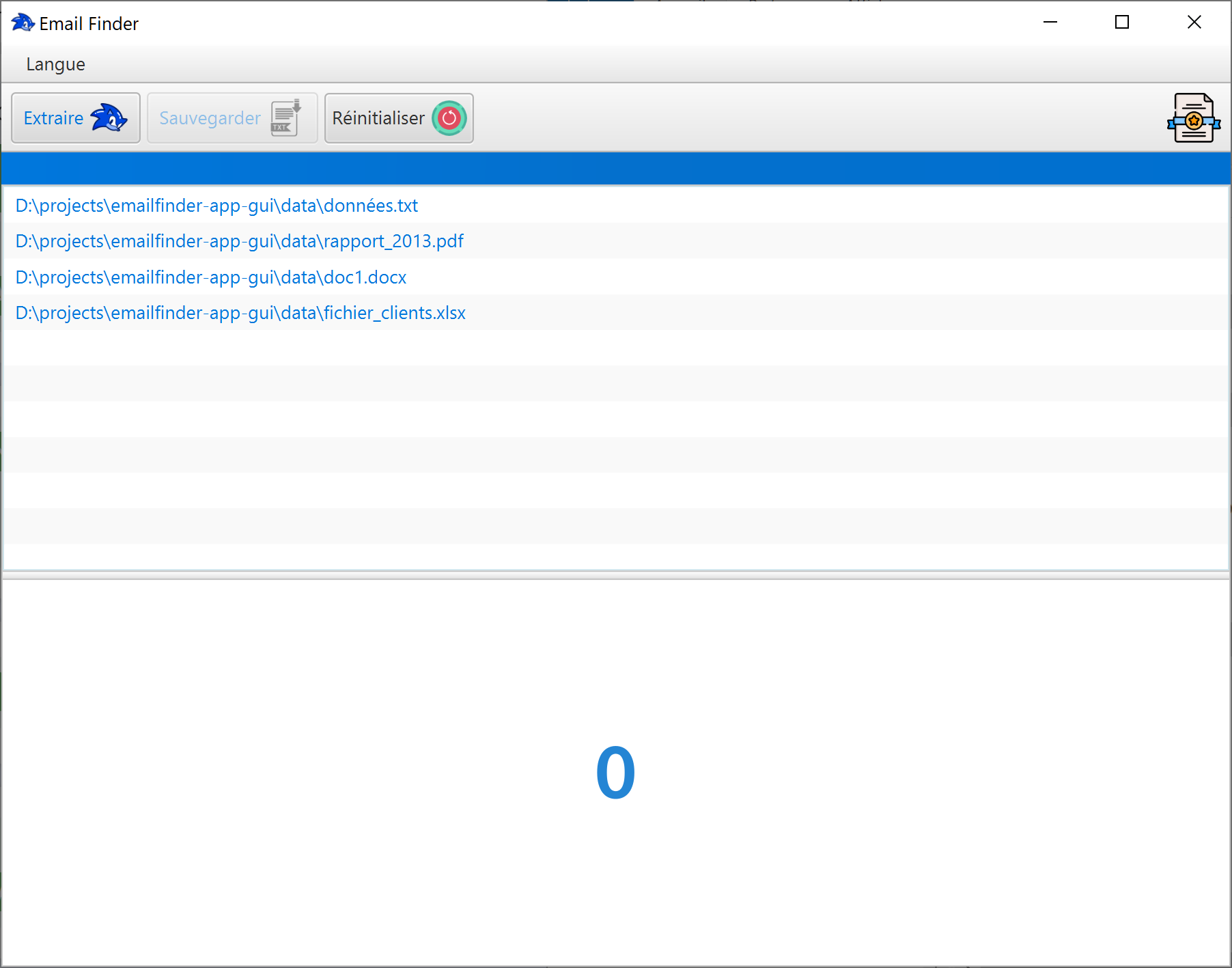 Logiciel extraction d'emails EmailFinder2